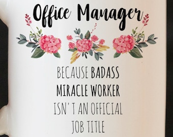 Personalized Office Manager Mug, Office Manager Gift, Office Manager Coffee Mug, Office Manager Gift Ideas, Funny Office Manager Mug
