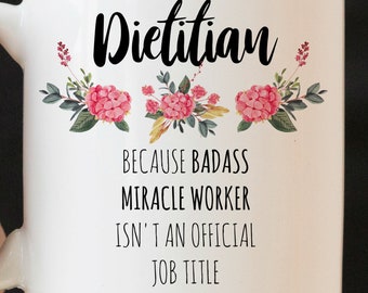 Dietitian Coffee Mug, Graduation Gift Idea