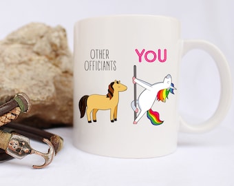 Funny Officiant Gift, Wedding Officiant Coffee Mug, Officiant Proposal Gift, Officiant Unicorn Mug