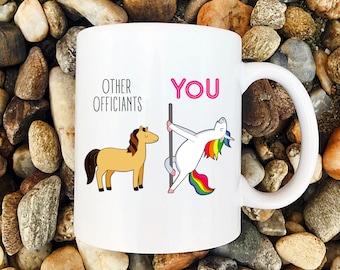 Funny Officiant Gift, Wedding Officiant Coffee Mug, Officiant Proposal Gift, Officiant Unicorn Mug