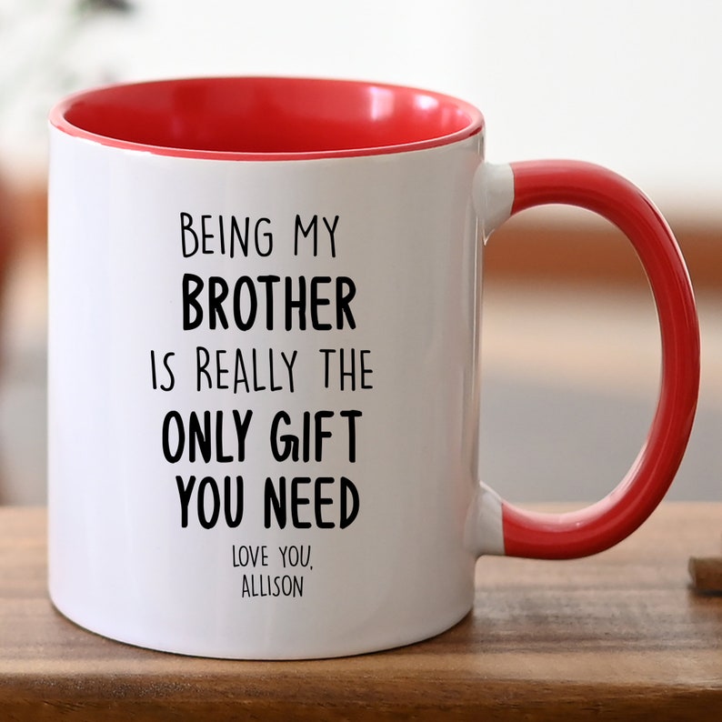 Personalized Christmas Brother Mug Funny Brother Cup From Etsy