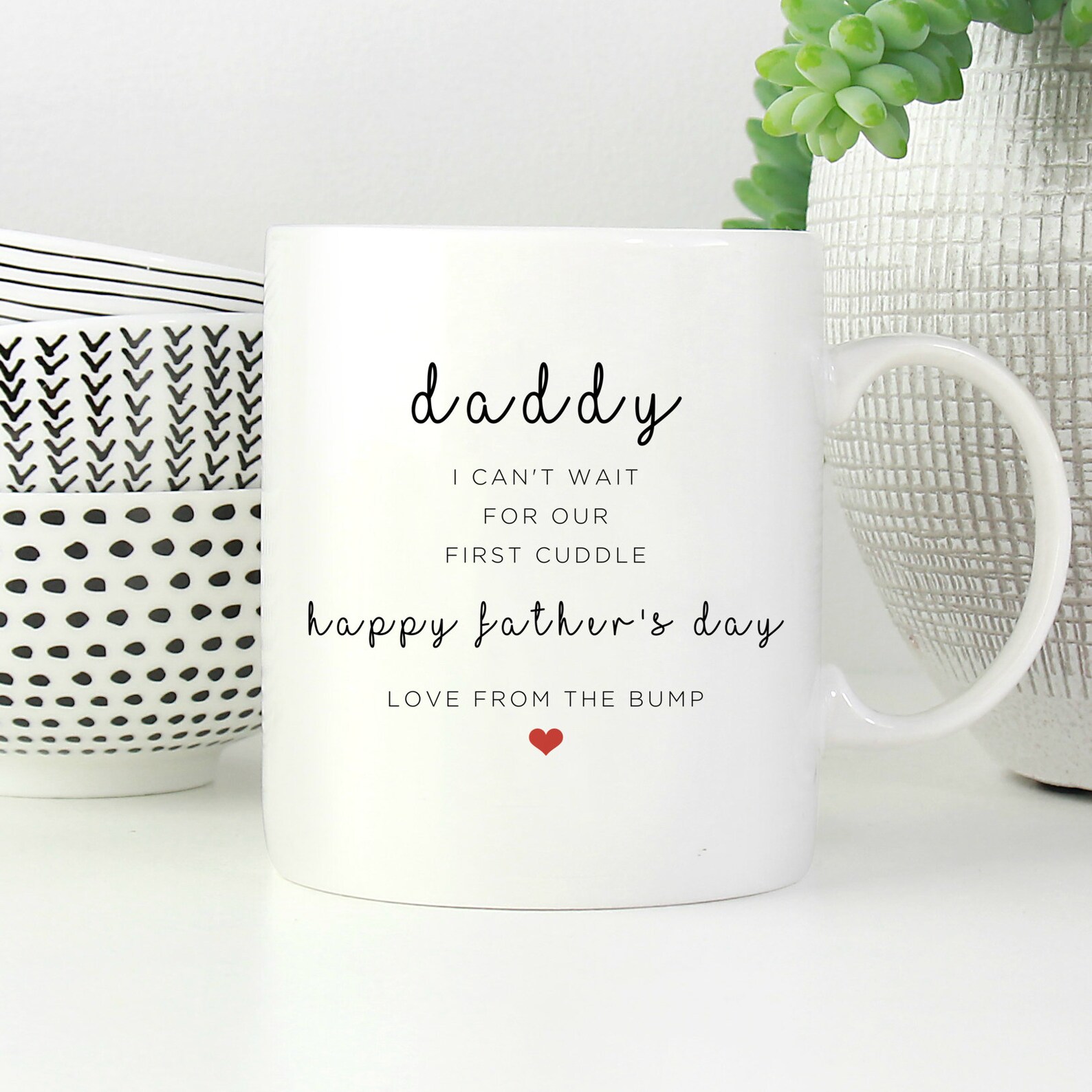 Happy Father's Day Cup Fathers Day Gift From Bump Mug Etsy