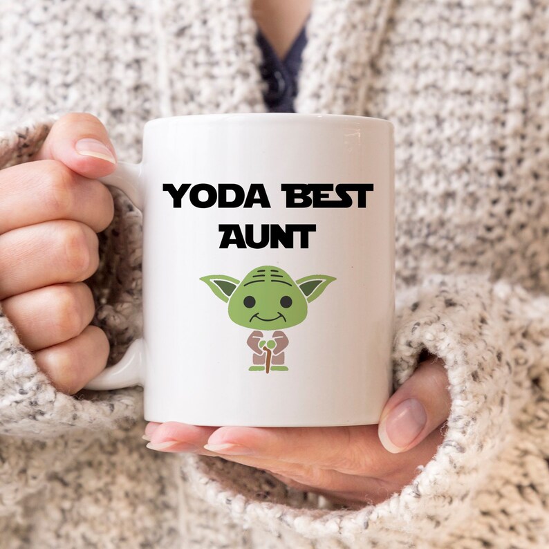 Yoda Best Aunt Mug Yoda Best Aunt Gift Funny Aunt Mug Best Etsy