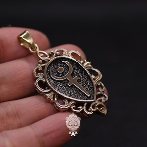 Hades Brass Pendant Hades Pluto Astrology Pendant Brass Accessory Hades Brass Pluto Astrology Pendant