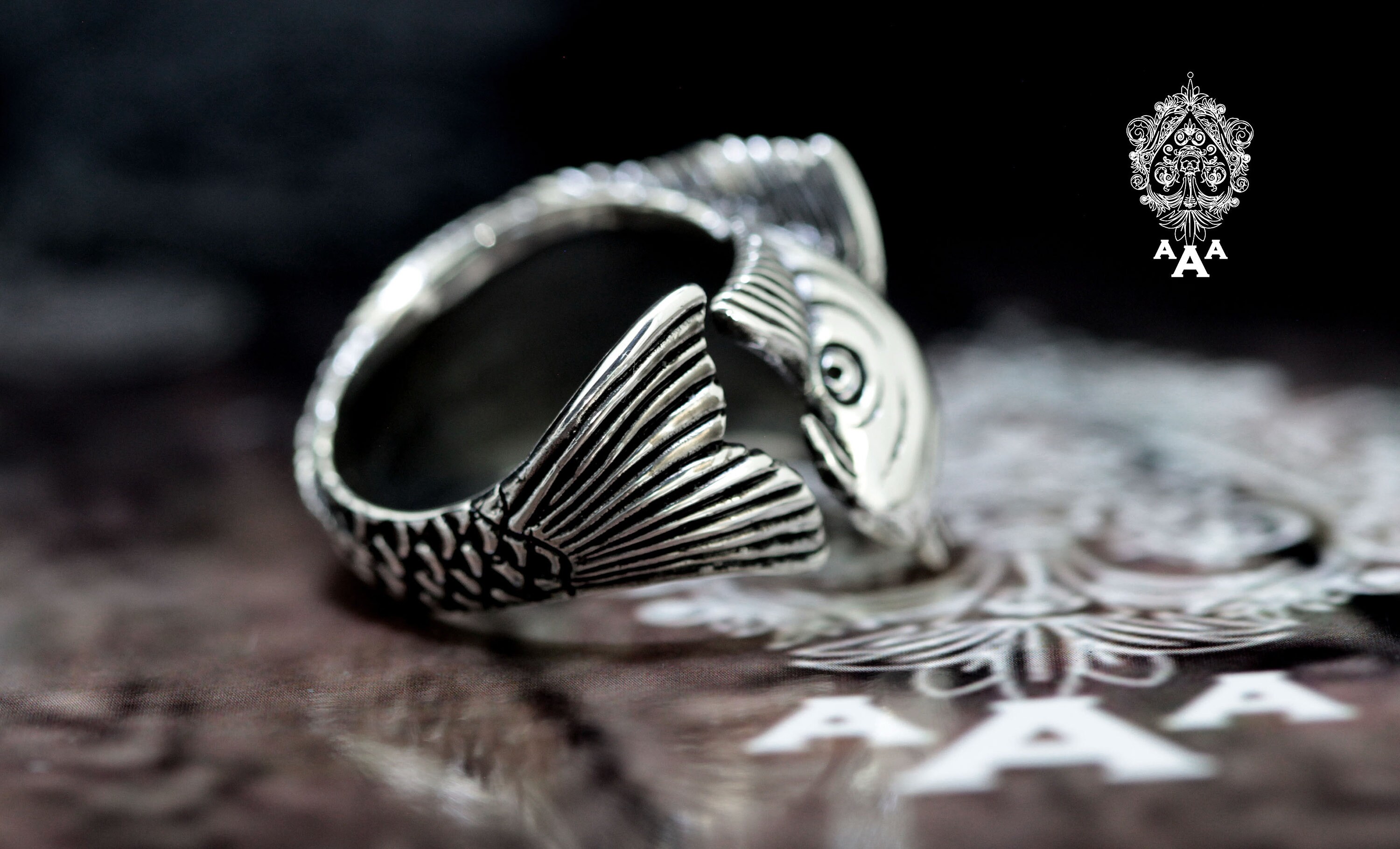 Koi Fish Ring,silver Koi Ring,fish Ring,sterling Silver 925