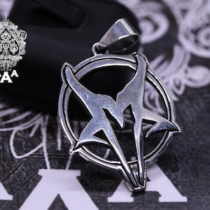 Colgante Mudvayne Colgante con logo Mudvayne Colgante de plata Colgante Mudvayne de plata 925