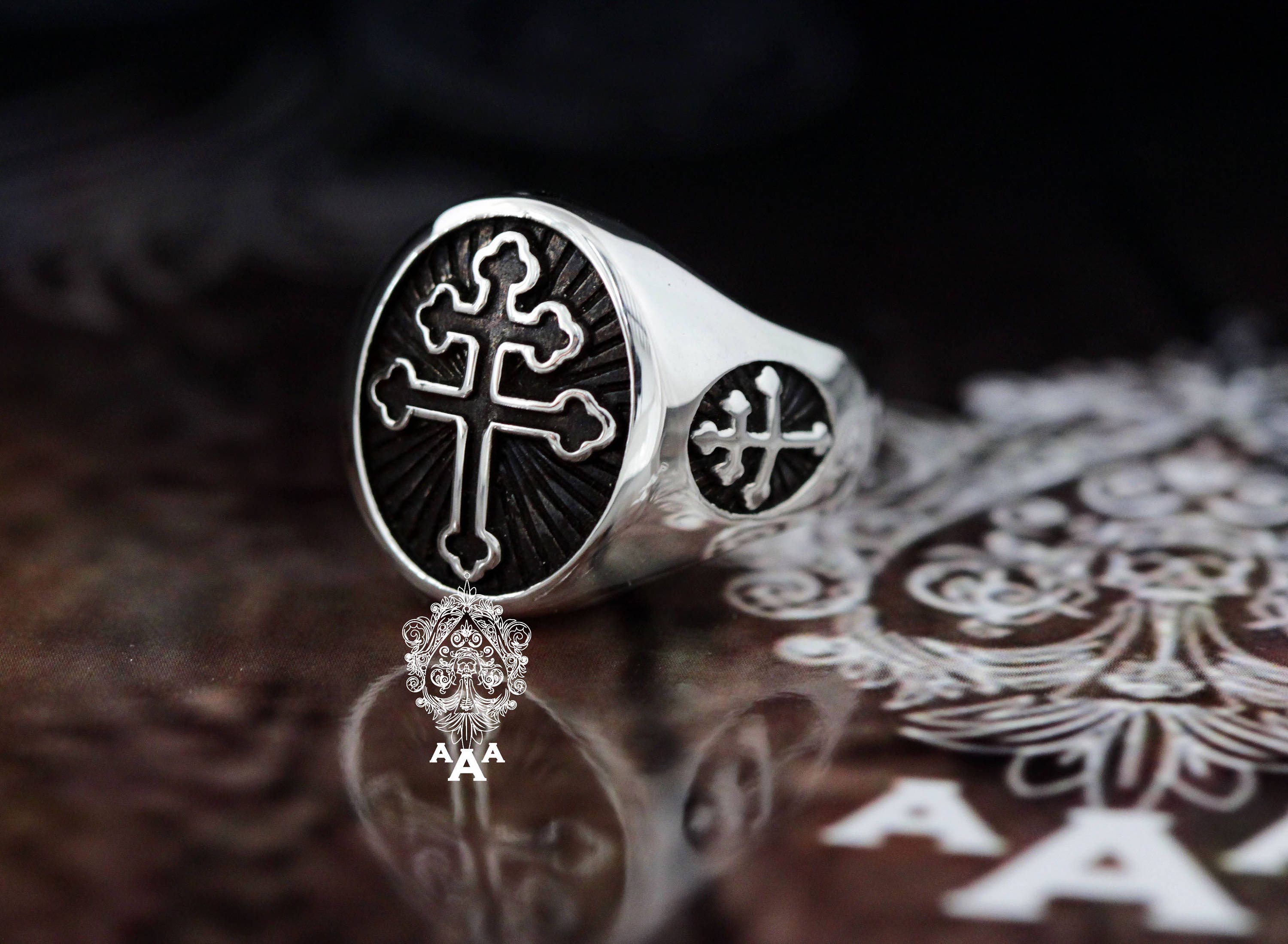 Cross of Lorraine Magnum Ring,ring Silver,sterling Silver 925
