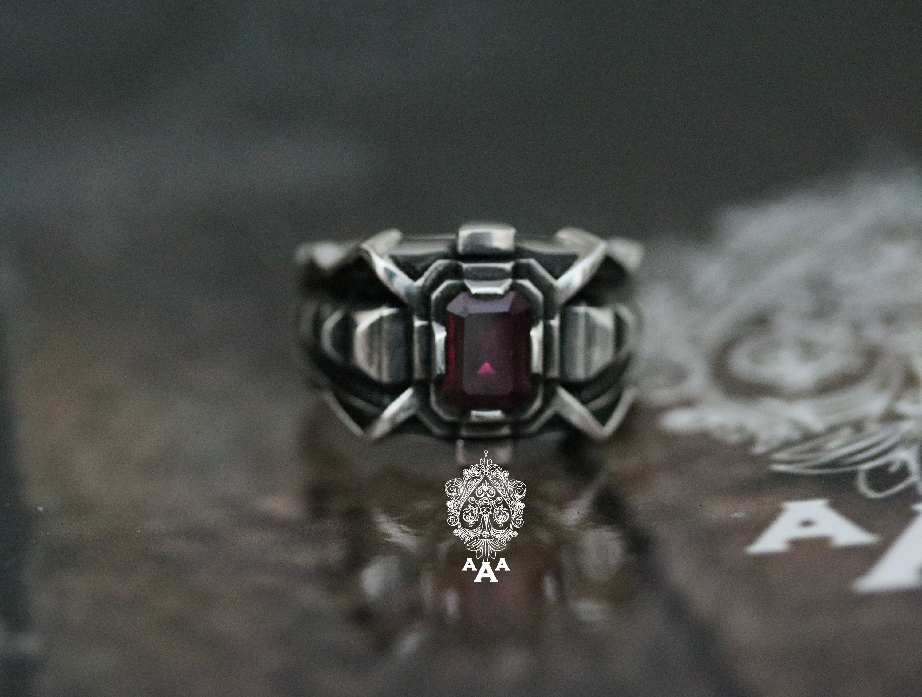 Futuristic Ring Futuristic Design Ring Sterling Silver 925 Ring With ...