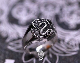 Harry Potter Slytherin Slytherin Draco Ring Slytherin Silver Snake