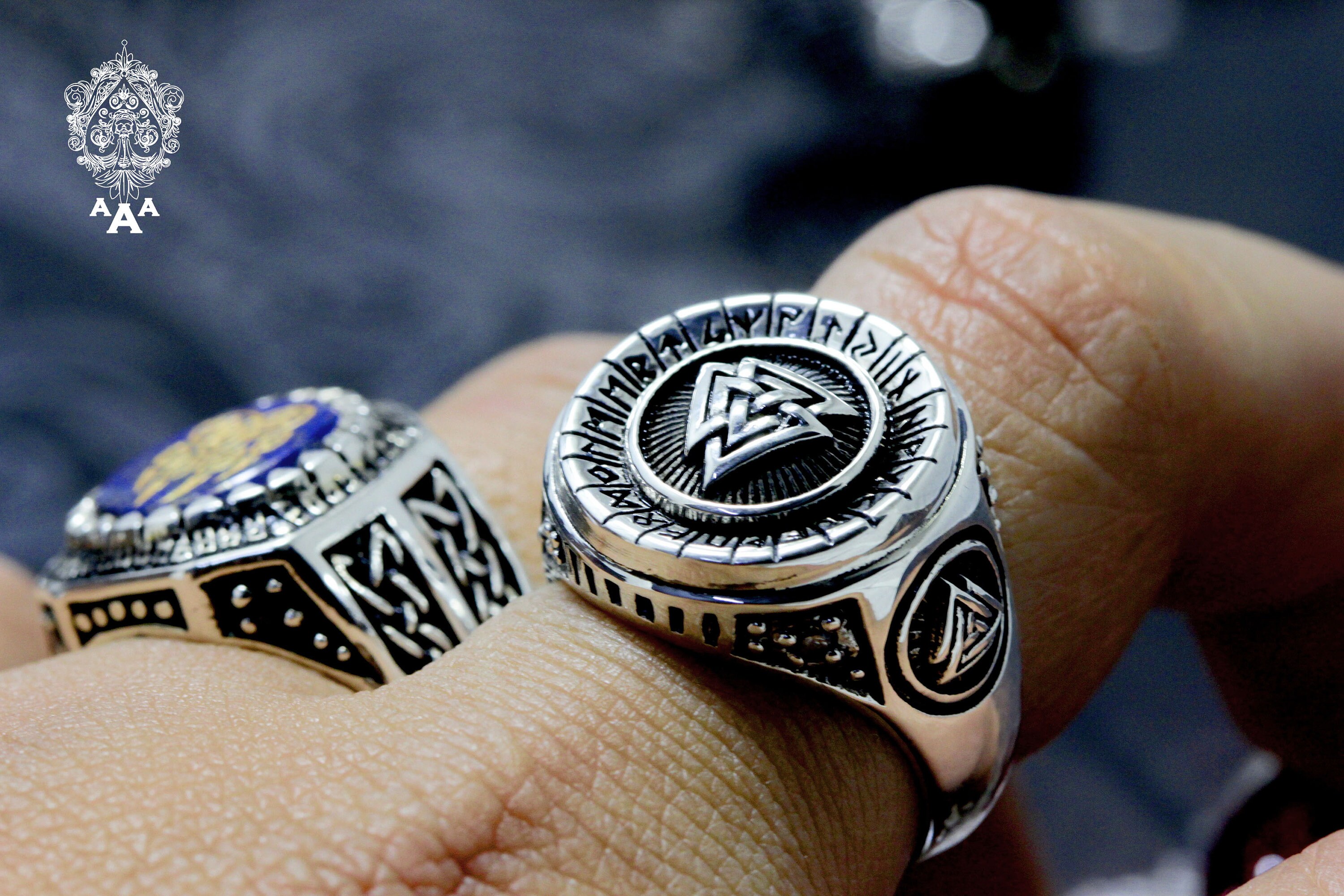 【公式】アクセサリーの激安通販 Valknut New Ring,valknut Ring Viking Ring, Signet Viking アクセサリー
