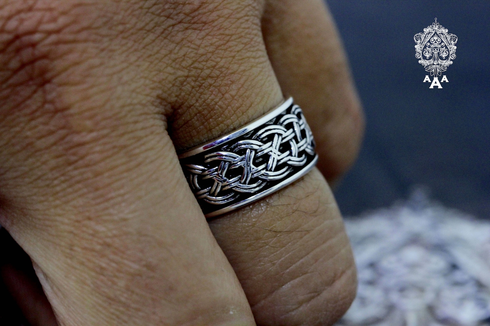 Celtic Men Ringceltic Knot Ringknot Jewelryceltic Wedding - Etsy