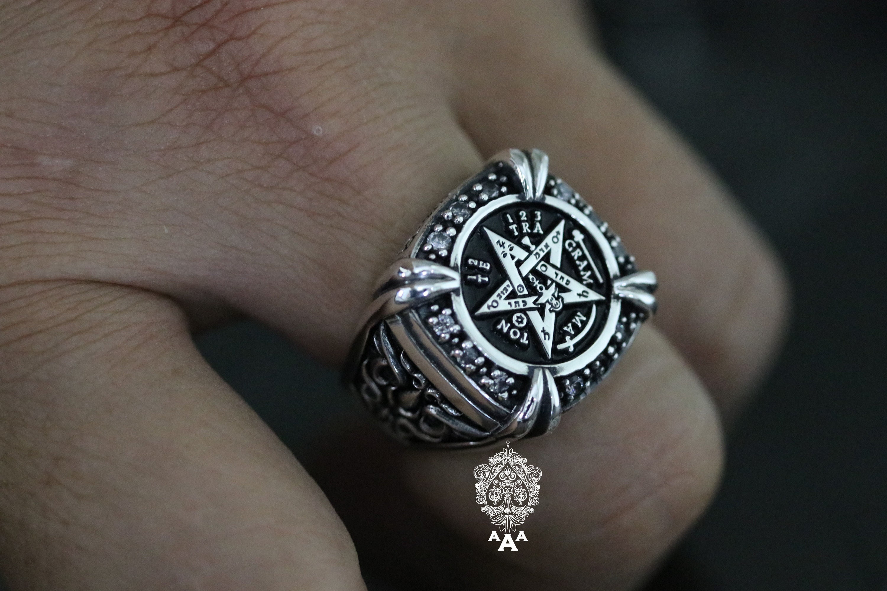 Tetragrammaton Rings , Tetragrammaton Pentagram Pentacle