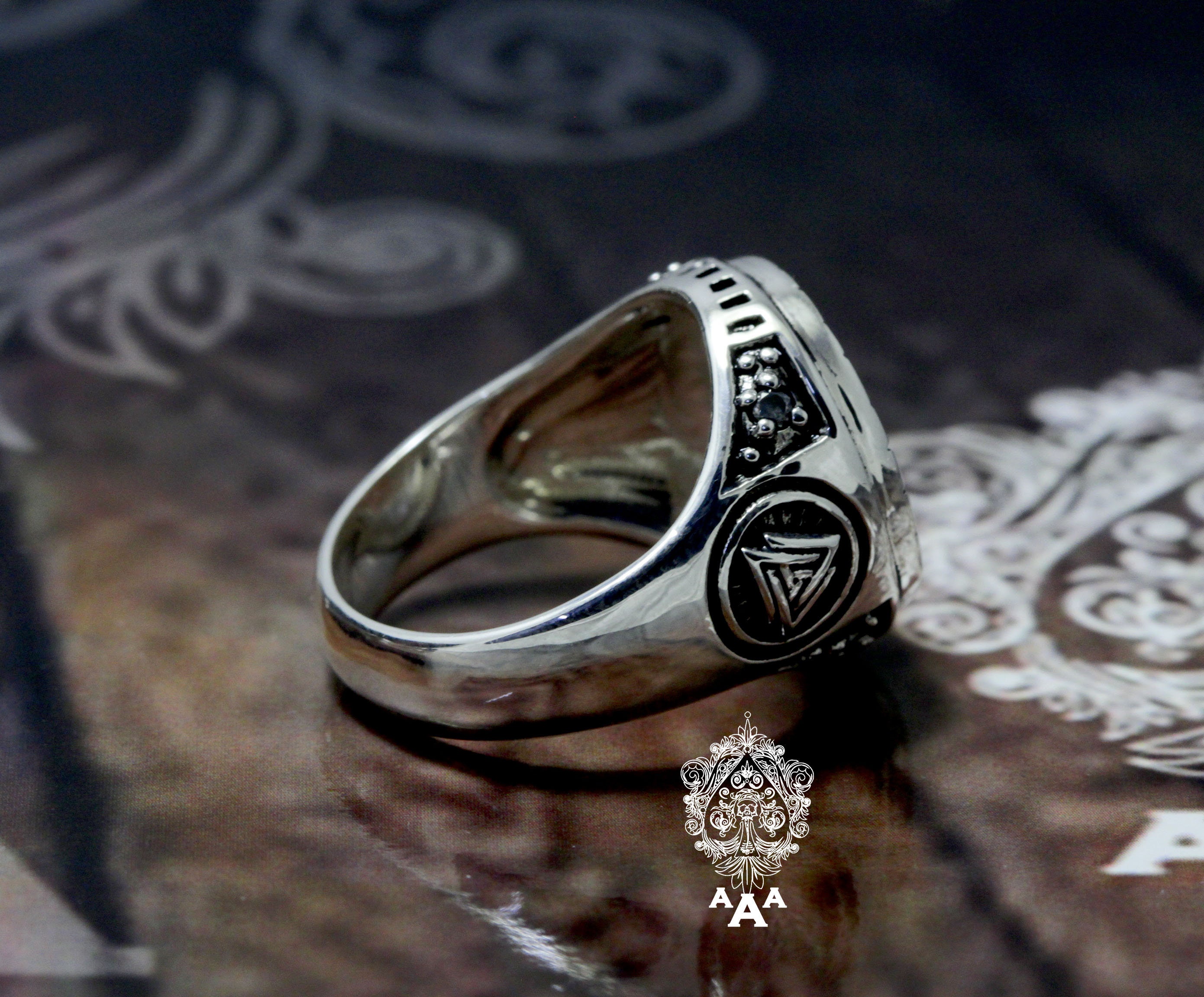 New Valknut Ring,valknut Viking Signet Ring, Viking Ring