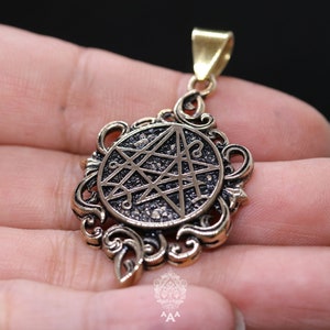 Necronomicon BRASS Pendant Necronomicon Sigil BRASS Pendant