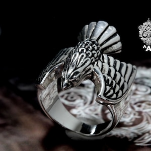 Adlerring,Adler Silberring,Wikinger Adlerring,Adler schmuck,Sterling Silber 925