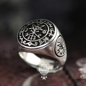 Seal Of Lilith ring Lilith Talisman Lilith Ring 925 Sterling Silver