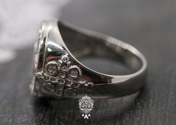 Anillo De San Benito Plata 925 - Anillo Católico De Exorcismo, Con Anillo De San Benito Plata 925 - Anillo Católico De Exorcismo, Con