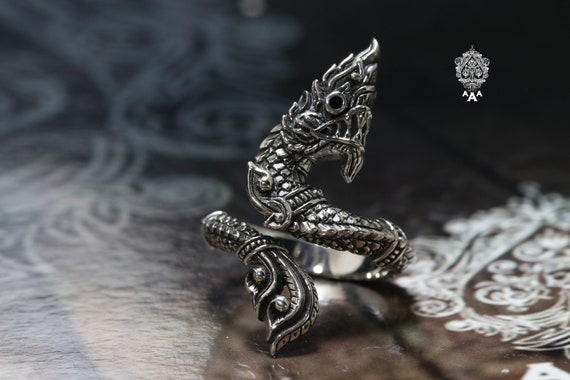 Naga Ring,silver Ring,sterling Silver 925 Black Oxidize. - Etsy