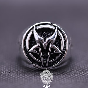 Anel masculino de prata Mudvayne Anel Rock Band Mudvayne Anel Prata 925
