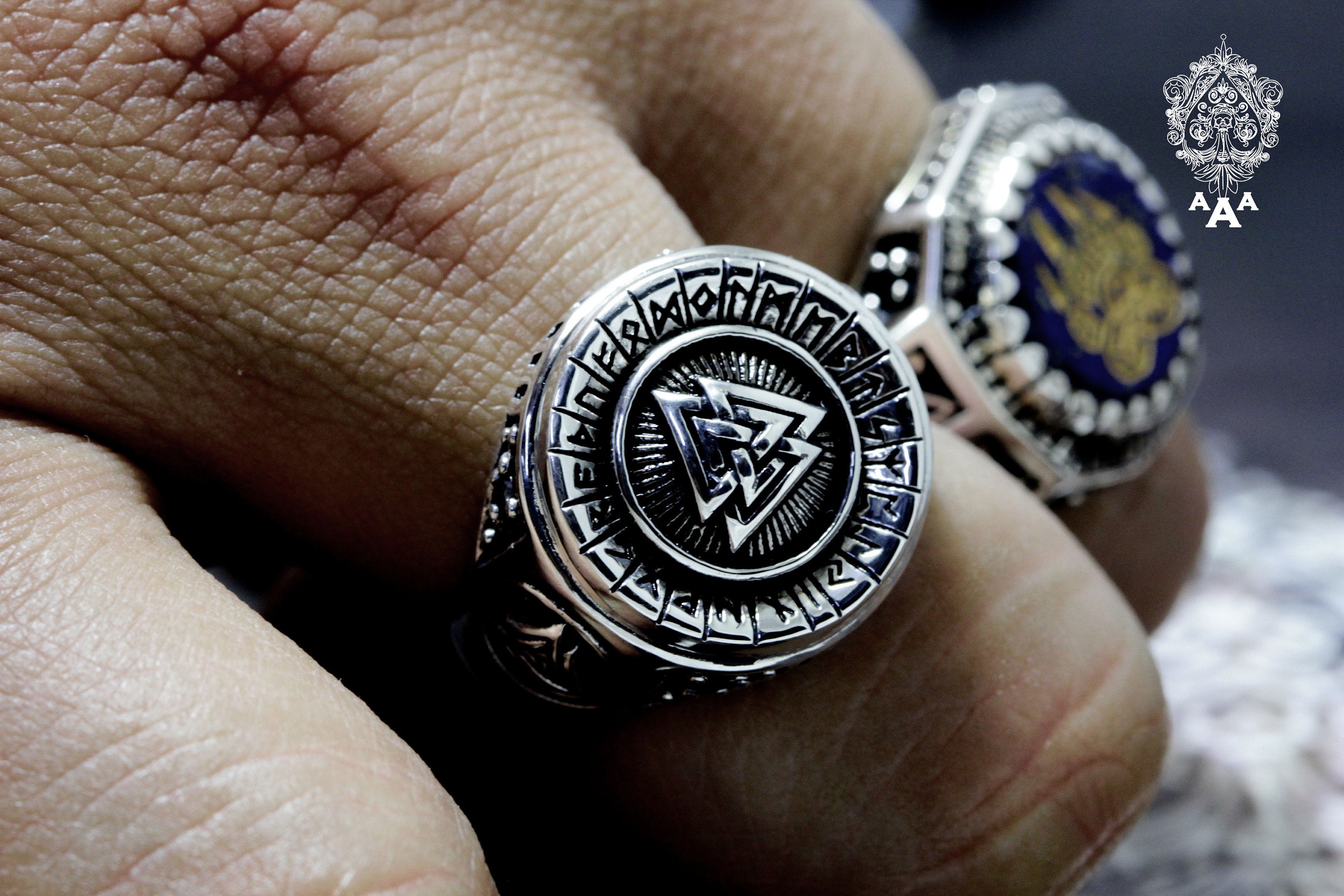 激安通販 Signet Viking Ring,valknut Valknut New Ring, Ring Viking アクセサリー