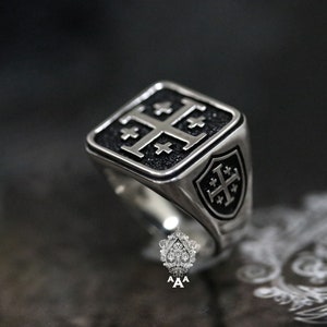 Tempelritter Kreuz Ring, Tempelritter Kreuz Ring, Tempelritter Kreuz Ring, Tempelritter Kreuz Ring,