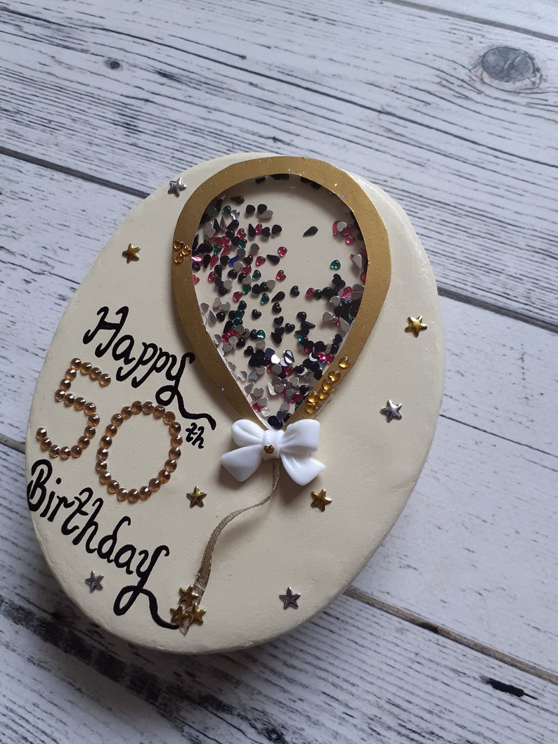50th birthday keepsake pebble Happy 50th birthday gift Etsy