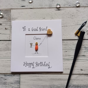 Birthday card for friend, Friend birthday card, Female friend card, Good friend birthday card