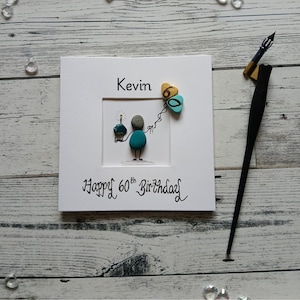 Carte 60e anniversaire pour lui, carte 60e pour mari, pour papa, pour oncle, pour grand-père, carte 60e personnalisée, carte soixante