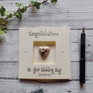 Congratulations Wedding day card,  Personalised wedding day card, Just married card, Card for newly weds