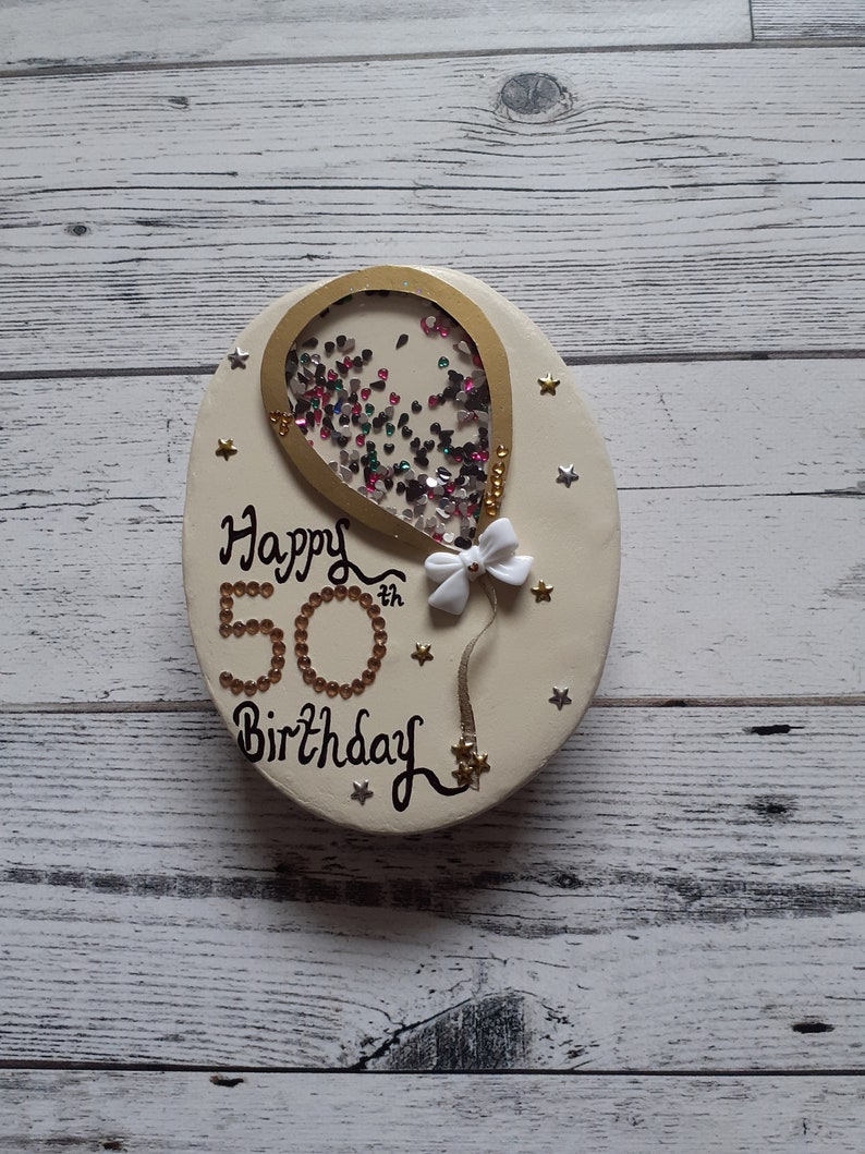 50th birthday keepsake pebble Happy 50th birthday gift Etsy