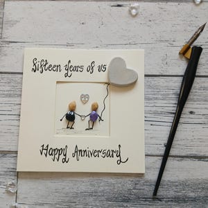 Carte pour 15 ans, 15 ans de mariage pour femme, pour mari, 15 ans à nous, carte d'anniversaire en cristal