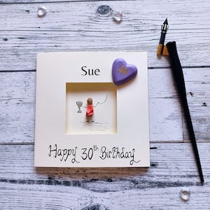 Carte 30e anniversaire pour femme, 30e carte pour elle, 30e anniversaire pour amie, nièce, soeur, femme