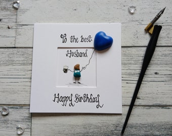 Husband birthday card, Birthday card for husband, Best partner card, Card fo him, Best boyfriend card