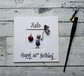 60th Birthday card for her, 60th personalised birthday card, for friend, Mum, Sister product logo