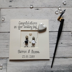 Wedding day card, Congratulations wedding card, Personalised wedding card, Wedding keepsake card, Wedding day card for couple