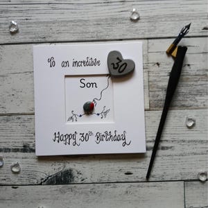 Carte des 30 ans de son fils, 30e carte pour son fils, 30e carte pour lui, carte d'anniversaire importante, carte des trente fils
