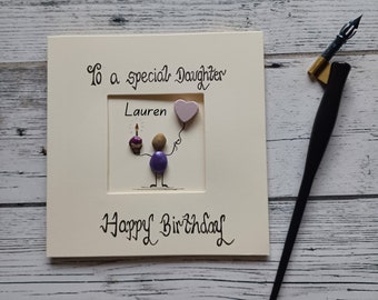 Carte d'anniversaire fille, carte d'anniversaire personnalisée, carte pour fille, carte d'anniversaire spéciale fille, carte pour elle