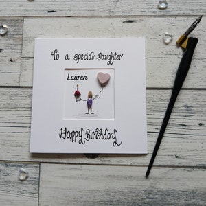 Carte d'anniversaire fille, carte d'anniversaire personnalisée, carte pour fille, carte d'anniversaire spéciale fille, carte pour elle