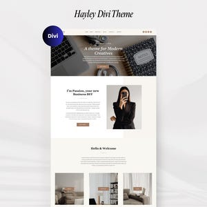 Hayley Divi Child Theme: Coaching Website Template (WordPress)