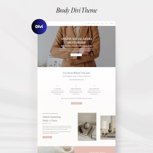 Professional Coach Website Template | Divi WordPress Theme for Life & Health Coaches | Custom Website Design | Ready-to-Use Coaching Website