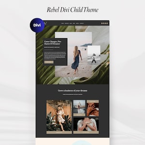 Rebel Divi Child-thema: boho chic websitesjabloon voor WordPress