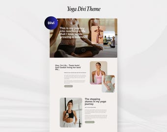Yoga Website Template | Health & Wellness WordPress Theme for Yoga Teachers, Coaches