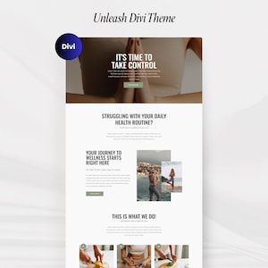 WordPress Theme for heath & wellness coaching websites built with the Divi Theme
