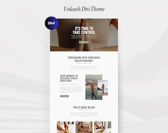 Divi Health & Wellness Website Template | WordPress Theme for Coaches, Therapists, Holistic Business