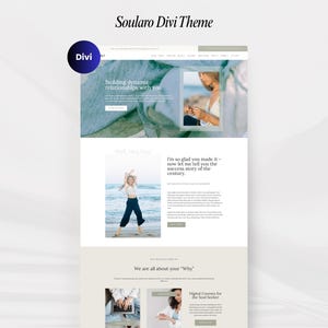 Soularo Divi Child Theme – A Beautiful Coaching & Creative Business Website Template for wellness, author, coaching websites