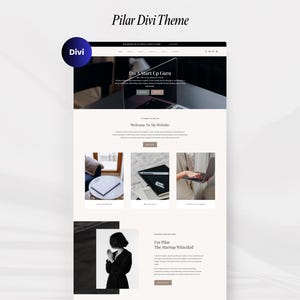 Divi Child Theme: Feminine Coaching WordPress Website Template