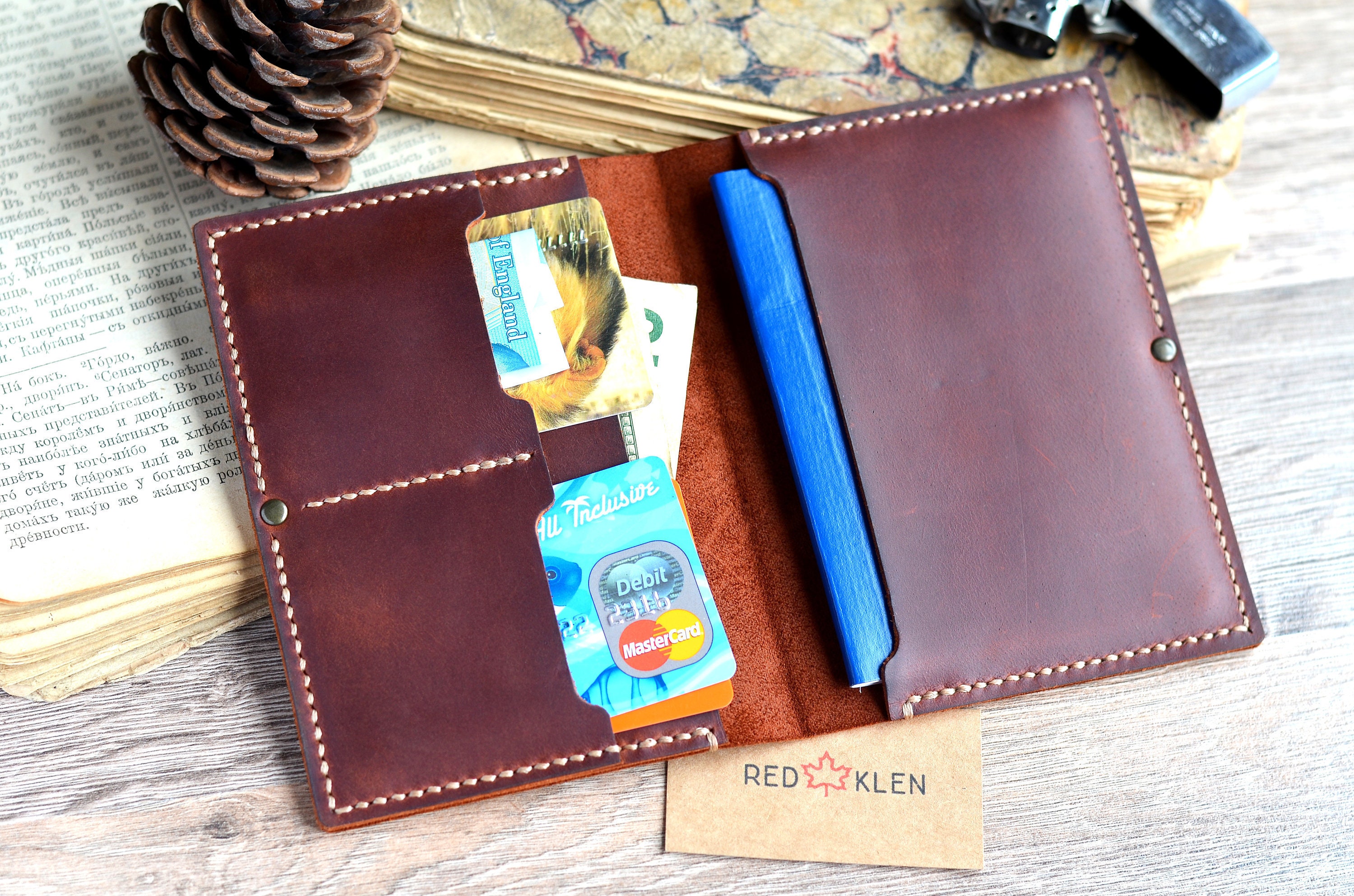 Personalized leather passport holder Leather passport cover Etsy