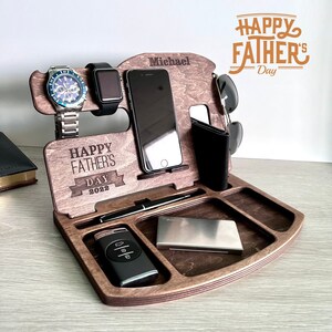 Mens Birthday Gift Personalized Docking Station For Men Tech Etsy