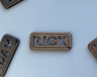 Personalized keychain, Wooden keychain - A special add-on for your docking station