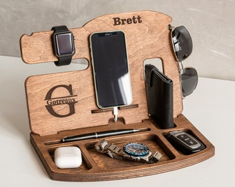 Wood Docking Stations Gift For Men Groomsmen By Skywoodstudio